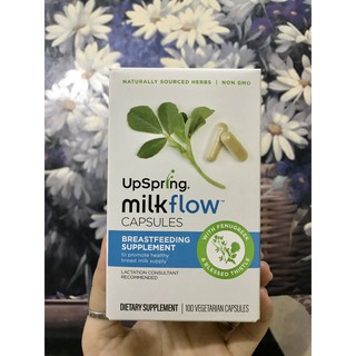 [Mẫu mới 2020] Lợi sữa cỏ cà ri Upspring Milkflow Fenugreek + Blessed Thistle