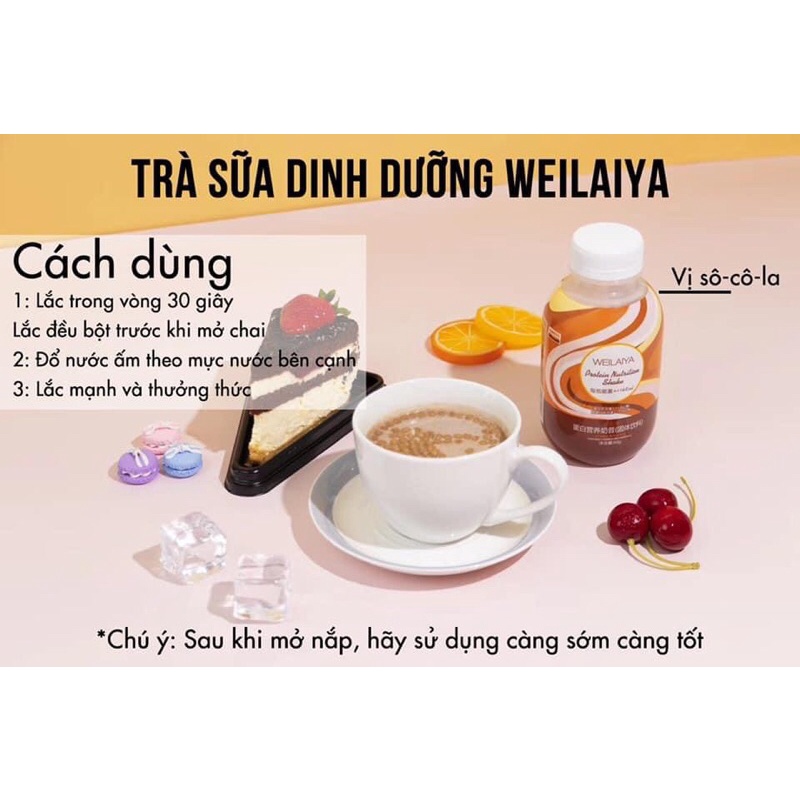 Trà sữa Dinh Dưỡng Tự Pha Weilaiya _ hỗ trợ dinh dưỡng không tăng cân