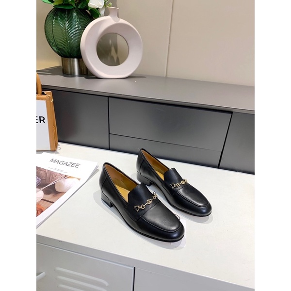 Giày lười da cho nữ thiết kế sang trọng thương hiệu Gucci GC cao cấp