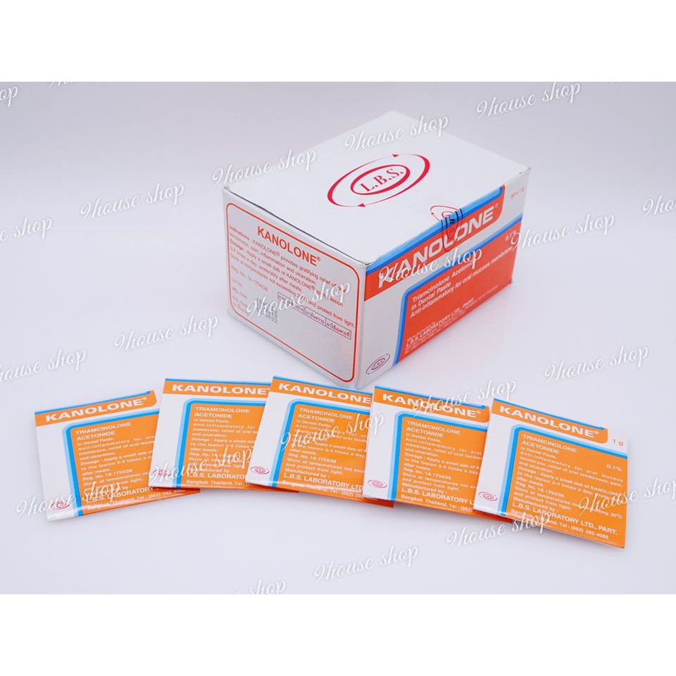 01 GÓI Kem bôi nhiệt miệng KANOLONE Thái Lan