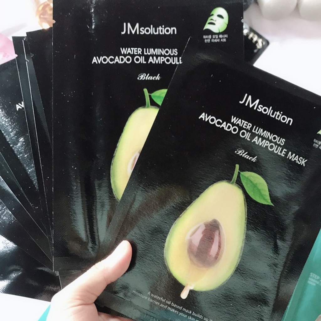 [Mã COSCOCOT4 -8% đơn 250K] Mặt Nạ Bơ JM Solution Water Luminous Avocado Oil Ampoule Mask 30ml