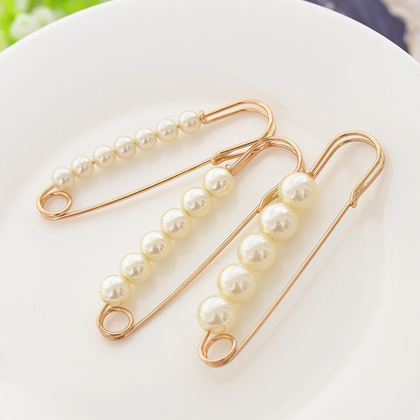 Ghim Cài Áo Hình Nón Đính Ngọc Trai Giả Thời Trang Cho Nữ