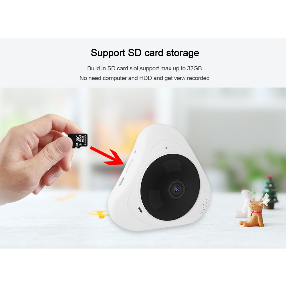 Camera WIfi Ốp Trần Mini Yoosee 360 Độ Quan Sát Mọi Góc Nhìn