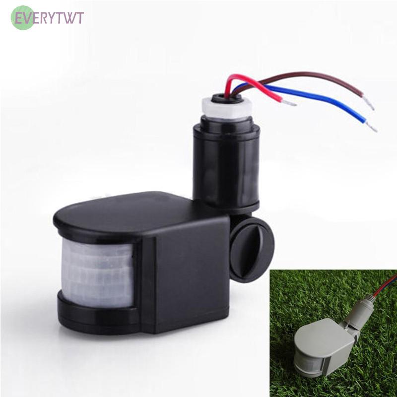 180° 110-220V PIR Infrared Automatic Motion Sensor Detector Wall Lamp Switch
