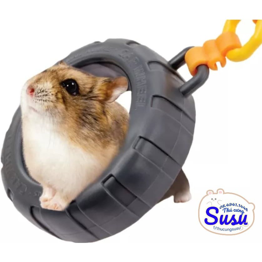 Xích đu bánh xe, đồ chơi trang trí lồng cho hamster- hàng Jolly