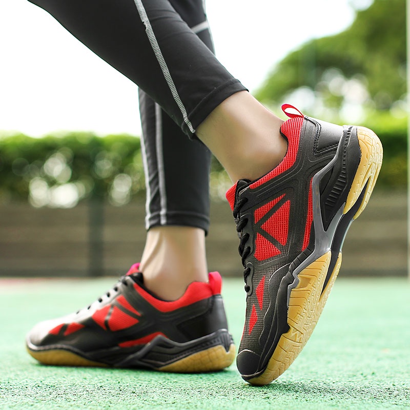 Giày Thể Thao Chơi Tennis / Cầu Lông Siêu Nhẹ Thoáng Khí Có Size Lớn 36-46 Dành Cho Nam Và Nữ