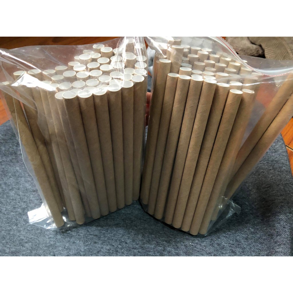 Túi 50 ống hút giấy