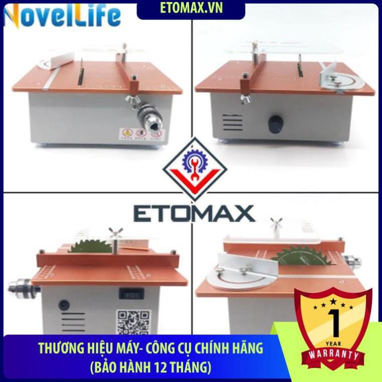 Máy cưa bàn mini đa năng 24V 2 trong 1, động cơ hai mô tơ 795 cực khỏe, cưa kết hợp khoan mài, khắc đánh bóng