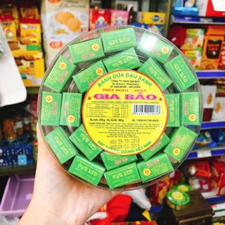 BÁNH ĐẬU XANH - BÁNH DỪA ĐẬU XANH GIA BẢO HỘP TRÒN