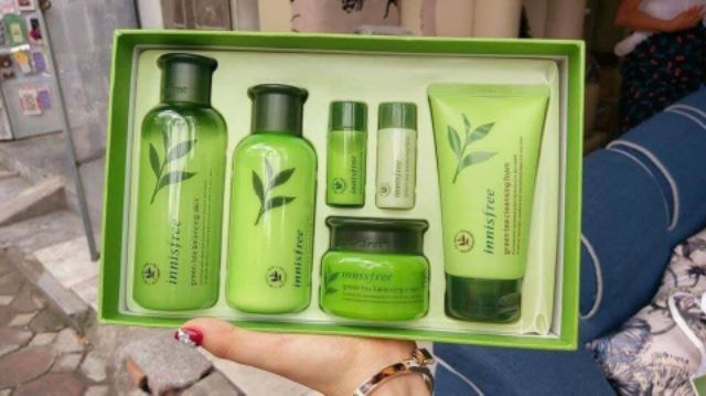 Combo 5 bộ trà xanh Innisfree 6 món