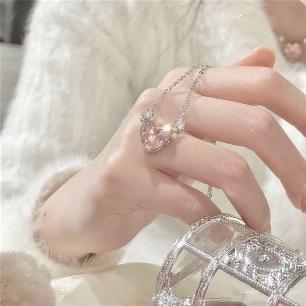 Vòng cổ Mặt Hình Trái Tim Phong Cách Hàn Quốc Thời Trang Cho Nữ