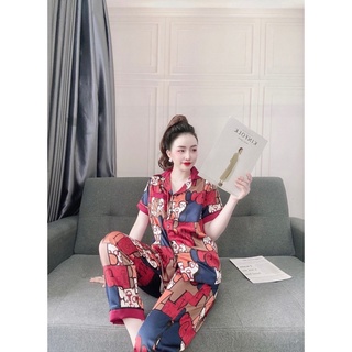 [FREESIZE] [BIGSIZE] Đồ ngủ pijama lụa mịn mát 40-80kg mặc nhà
