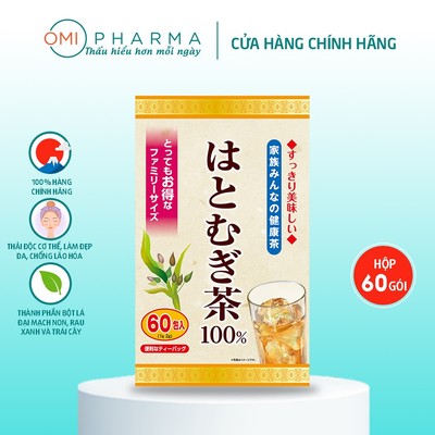 [DATE 30/12/2026] Trà Ý Dĩ Yuwa Chiết Xuất Từ Hạt Ý Dĩ Thanh Nhiệt, Hỗ Trợ Giảm Cân, Tốt Sức Khỏe Yuwa Túi 60 Gói