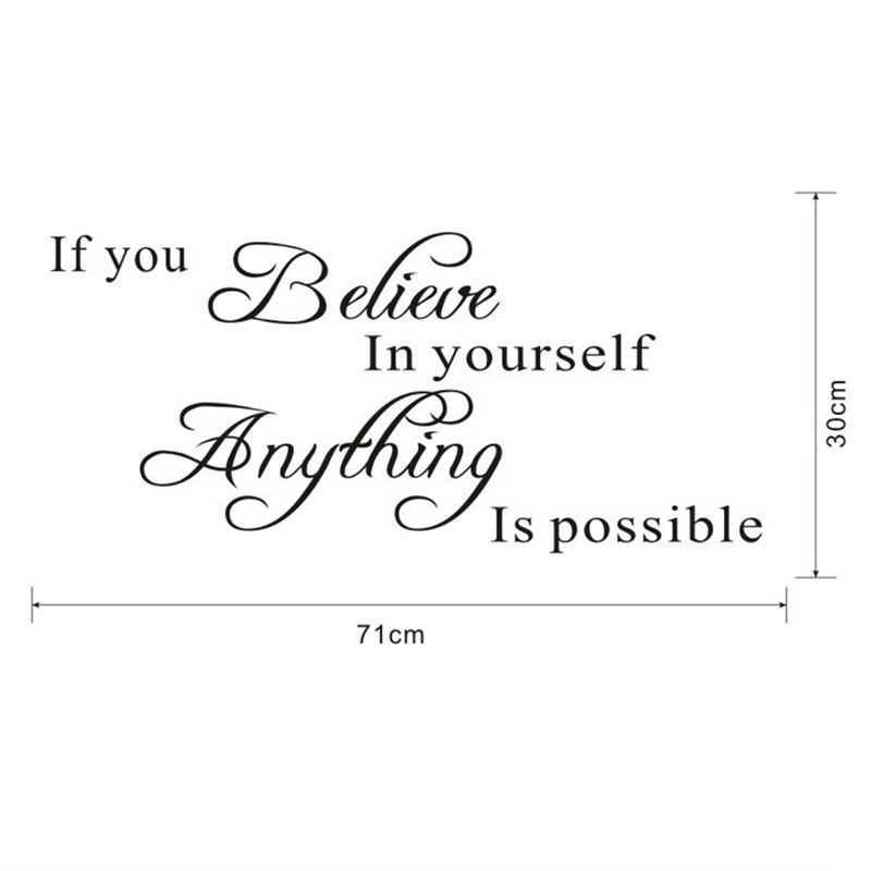 Miếng dán tường hình câu trích dẫn độc đáo phong cách