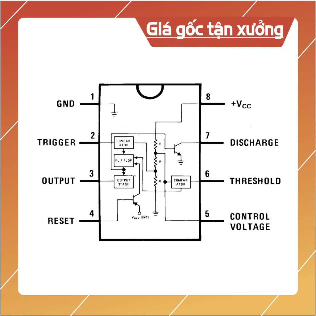 IC555/NE555 DIP8 Hàng Chất Lượng