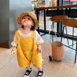 Sét yếm kaki mix áo phông cotton siêu mềm đẹp