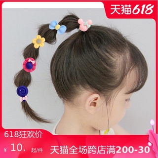 Set 10 thun buộc tóc cho bé hình hoa quả