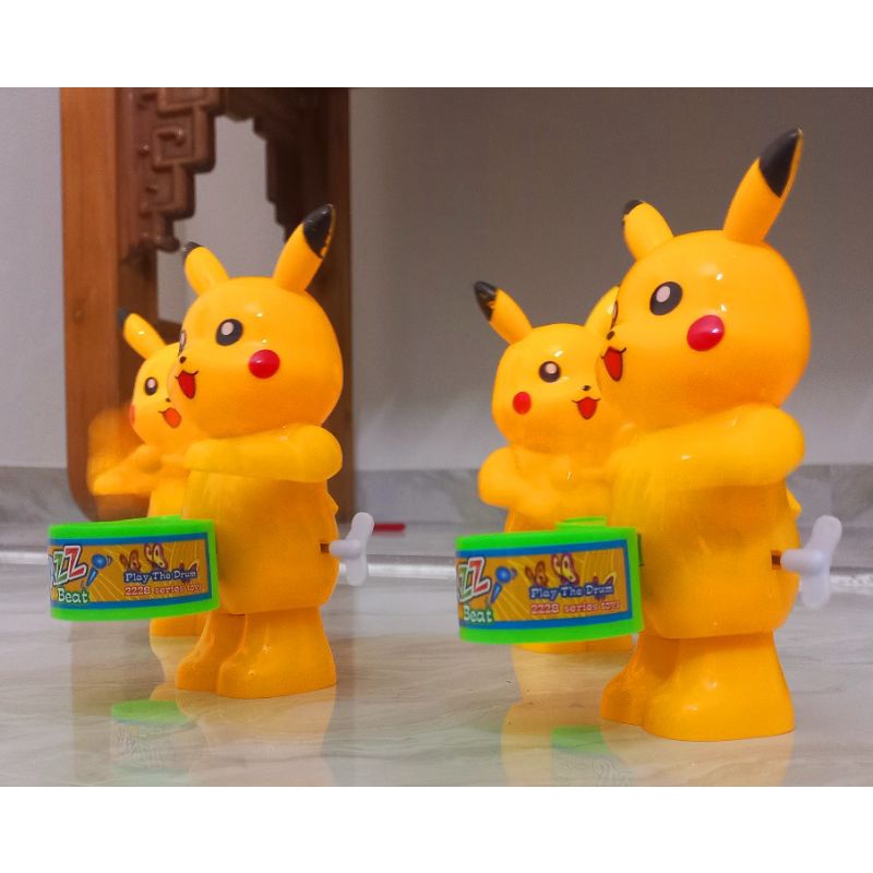 Đồ chơi cho bé gõ trống vặn cót vui nhộn dàn đồng diễn gõ trống