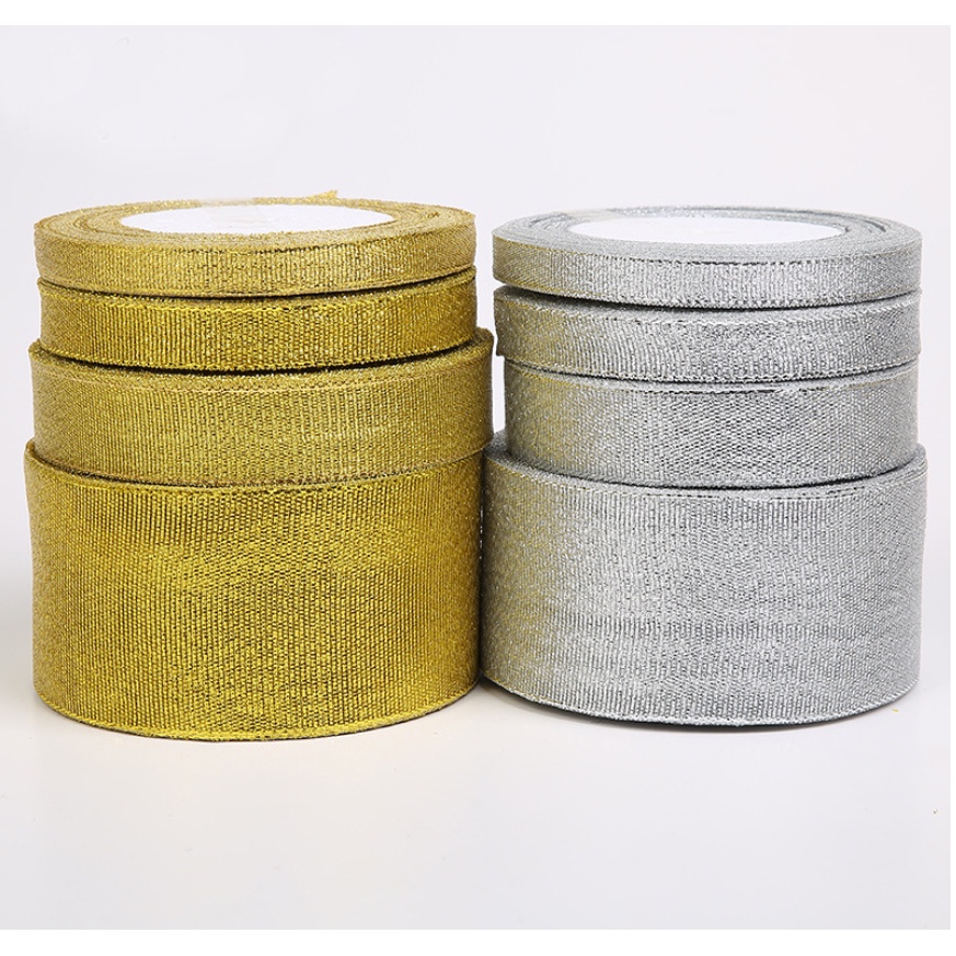 Cuộn Dây Ruy Băng Kim Loại Dài 25 Yards 22M Dùng Trang Trí Tiệc Giáng Sinh