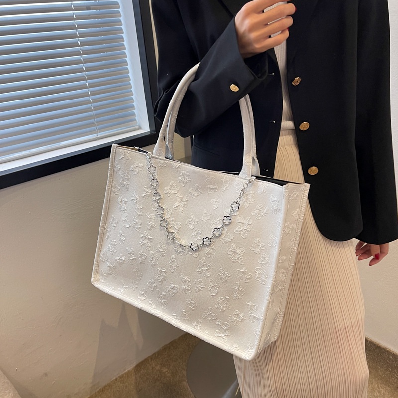 Túi Xách Tote Vải Lụa Cỡ Lớn Thời Trang