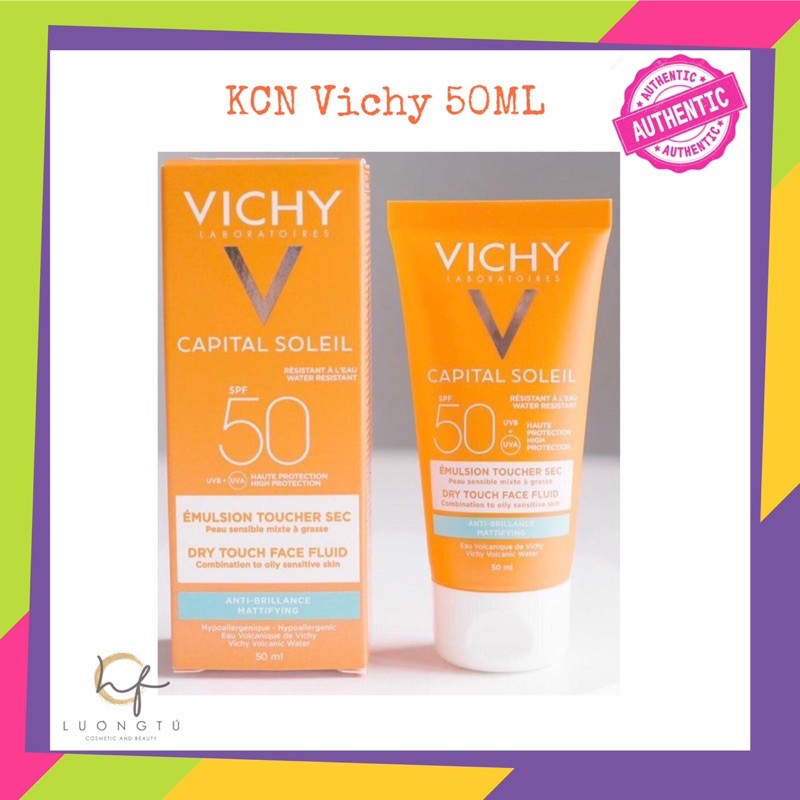 Kem Chống Nắng Vichy SPF 50 Ideal Soleil Emulsion Anti-brillance 50ml