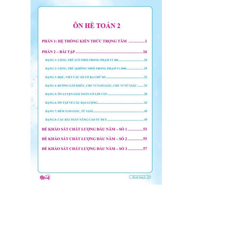 Sách Combo Ôn Hè Toán và Tiếng Việt 2 Dành cho học sinh lớp 2 lên 3