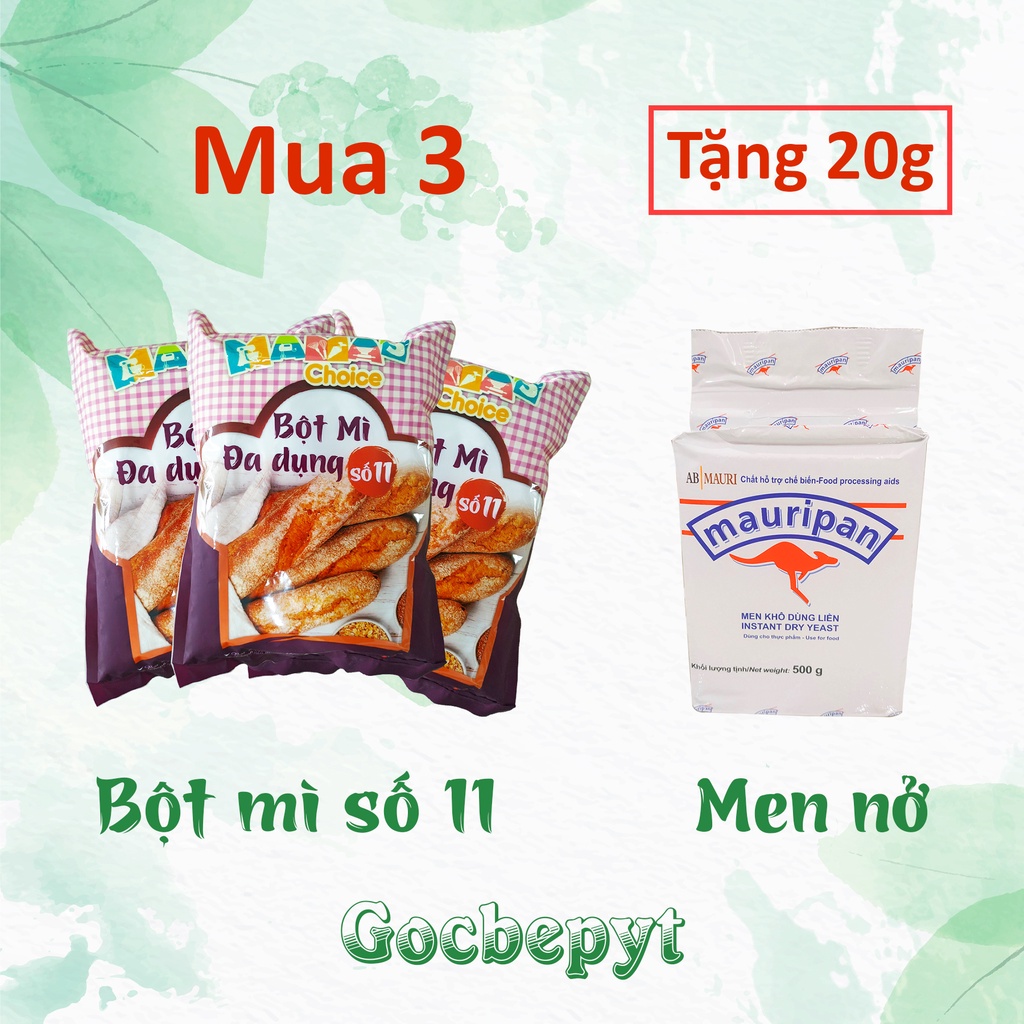 Men nở làm bánh mì, bánh bao Mauripan Instant Dry Yeast