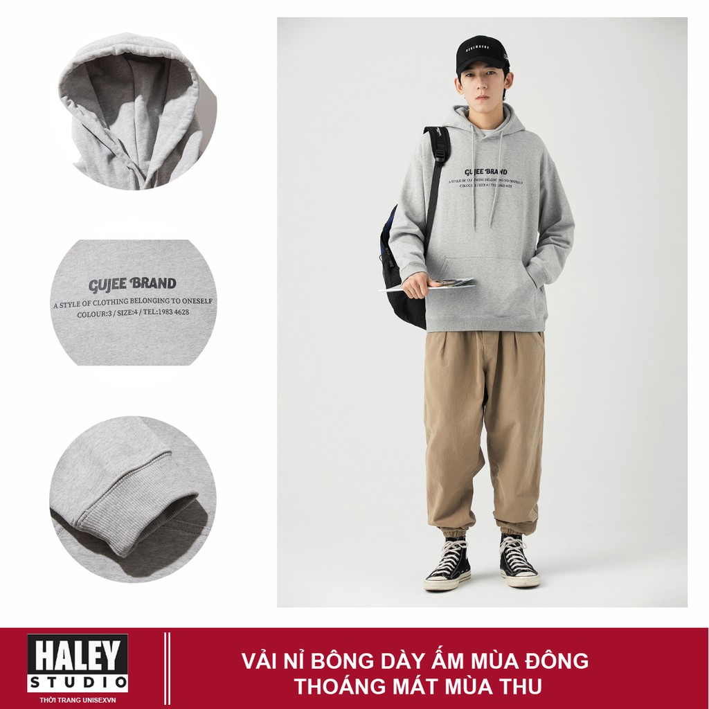 Áo Hoodie Nam Nữ unisex phong cách Hàn Quốc cá tính, Áo chất nỉ cá sấu mã HD054 - Tặng vòng tay xinh - HaleyStudio | BigBuy360 - bigbuy360.vn