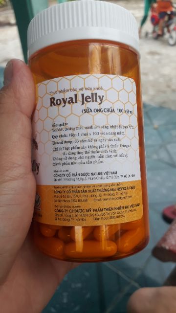 SỮA ONG CHÚA ROYAL JELLY NATURE PHARMA HỘP 100 VIÊN