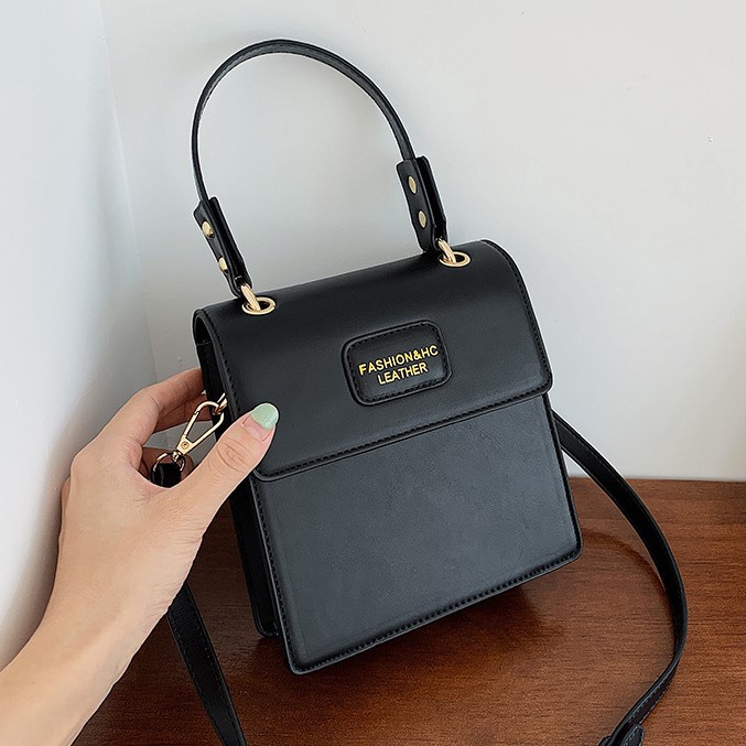 Túi đeo chéo nữ, hình vuông, phong cách vintage, retro - TX021