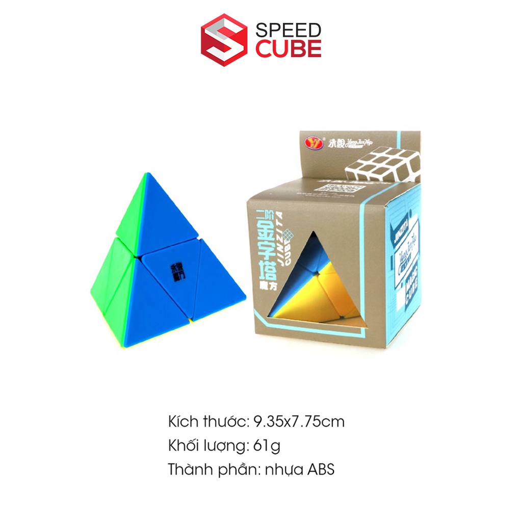 Rubik Biến Thể YJ Pyramix 2x2 JINZITA Stickerless - Shop Speed Cube