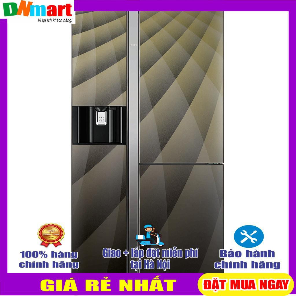Tủ lạnh Hiatachi R-FM800XAGGV9X(DIA).569L 3 cửa, xay đá, ngăn đá chân không