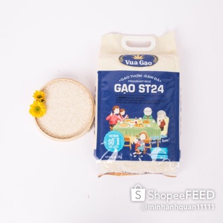 Gạo Thơm Đạm Đà ST 24 Hàng Chuẩn Xuất Khẩu
