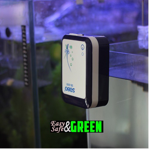 Máy sủi oxy tích điện SB-3000, sục sủi oxy bể cá cảnh