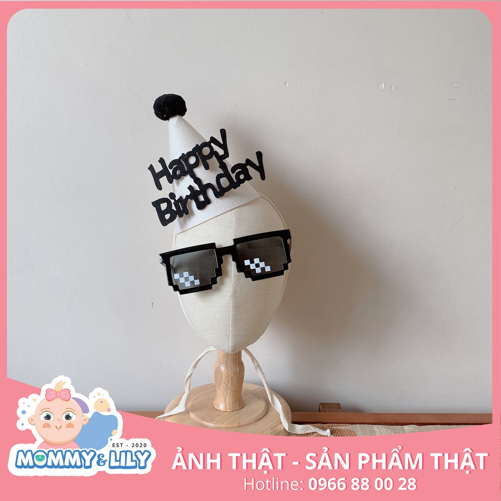 Kính mắt phụ kiện sinh nhật Happy Birthday hình độc đáo vui nhộn