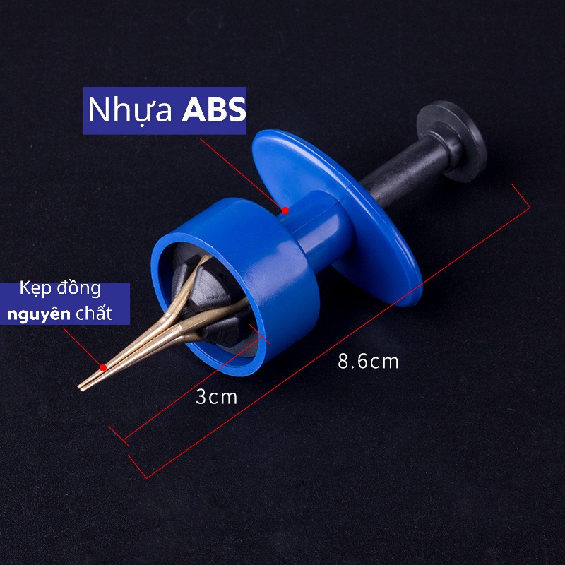 Kẹp Gắp Trùng Giun, Mồi Viên Câu Cá [ TẶNG 100 DÂY NỊT]