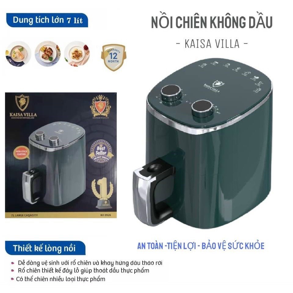 Nồi chiên không dầu Kaisa Villa 7 lít Siêu Hót