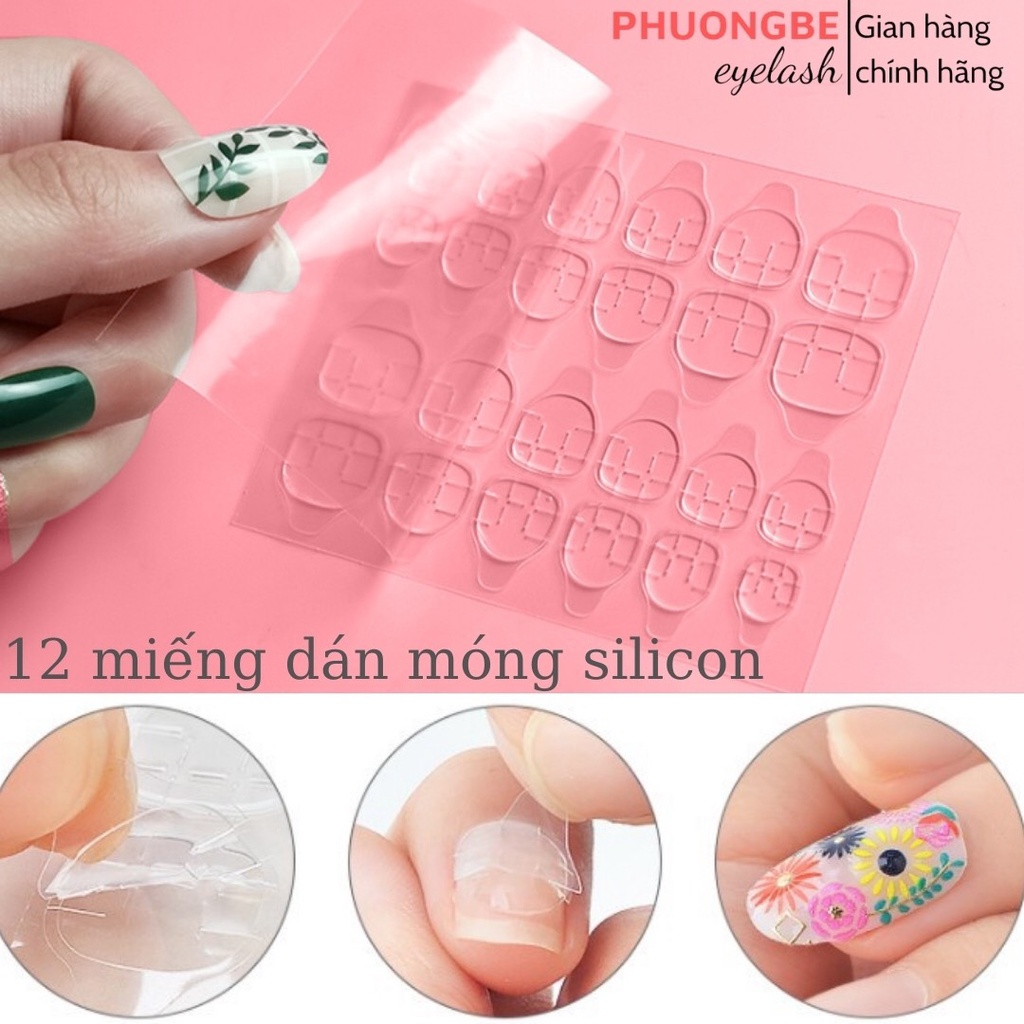 Hộp đựng nail box,móng up sẵn ,dũa ,keo dán móng mini full phụ kiện , hộp đựng fan mi