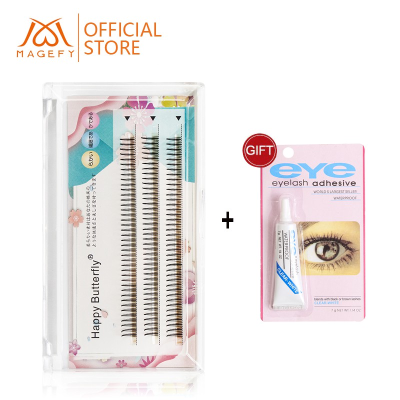 Hộp mi giả MAGEFY 11mm nối mi an toàn hình chữ A tạo hiệu ứng tự nhiên