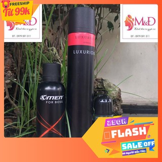 Combo gôm xịt tóc luxurious 420m + xịt xmen for boss 150ml + lăn khử mùi romano - hương nước hoa classic