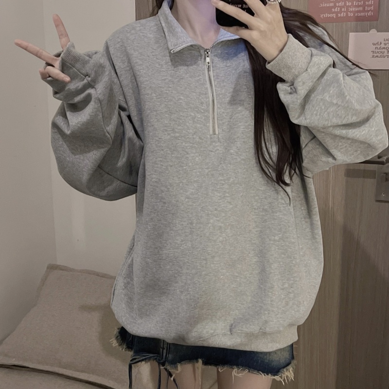 SUXI Áo Hoodie Tay Dài Màu Sắc Thời Trang Dành Cho Nữ