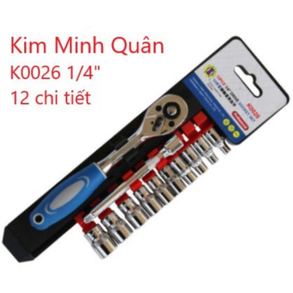 Bộ Típ 1/4&quot; 12 Chi Tiết 4~13mm K0026 CMart