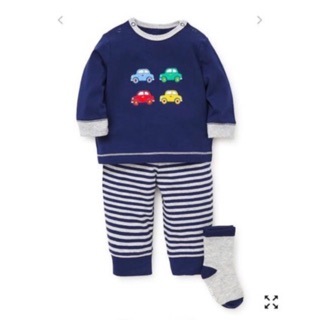 Bộ bé trai little me kèm tất