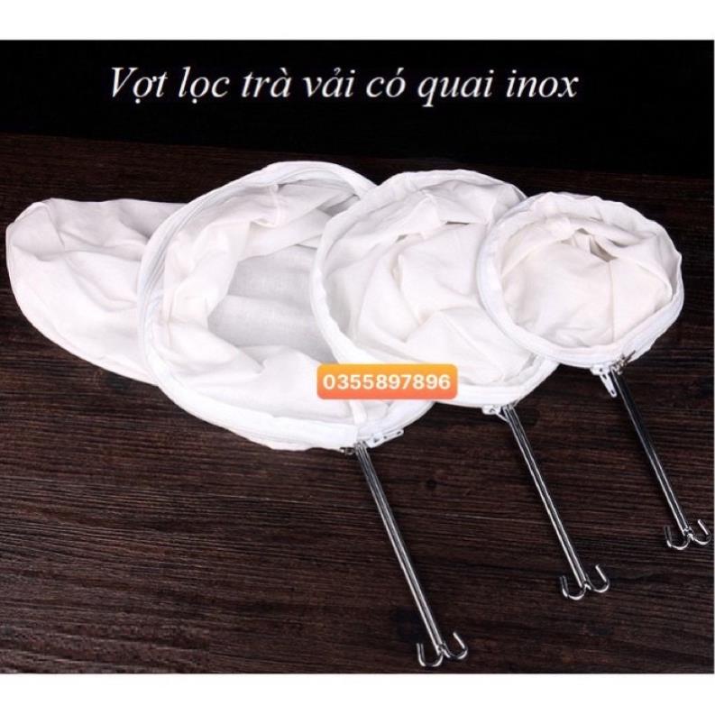 Vợt lọc trà vải quai inox (3 kích thước)