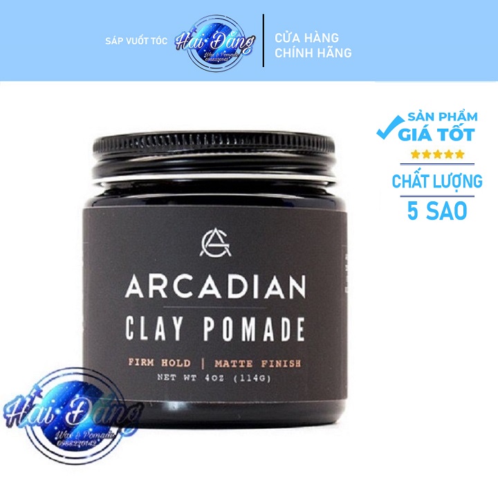 [CHÍNH HÃNG 100%] Sáp vuốt tóc Arcadian Clay Pomade - Nhập Mỹ