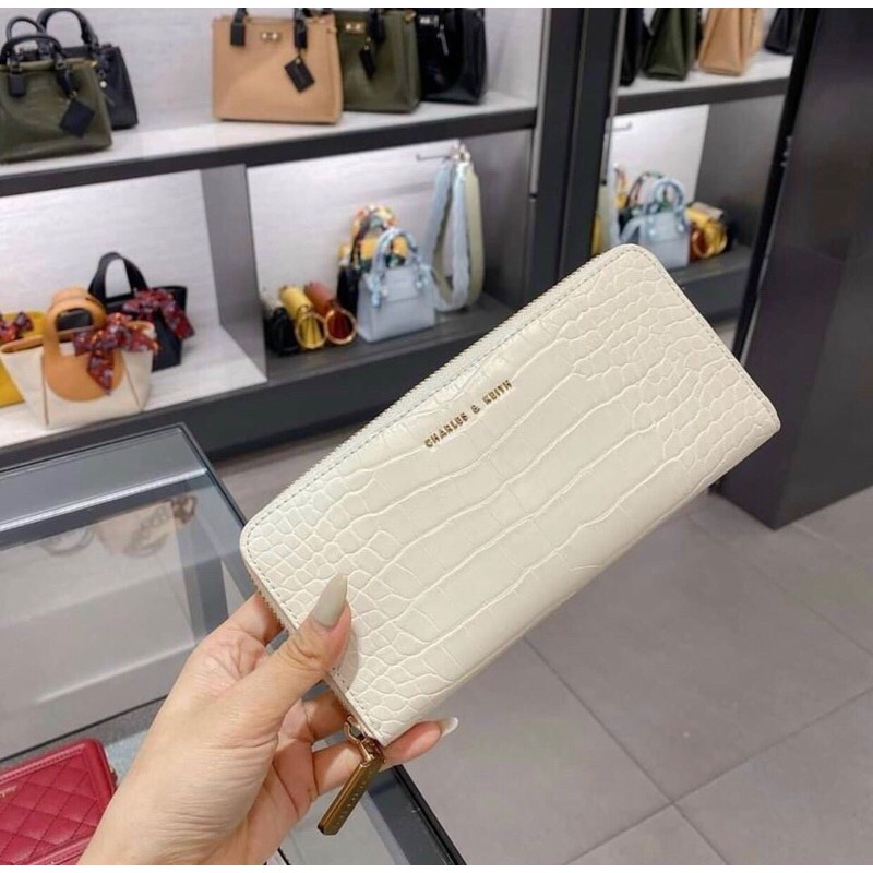 Ví dài cầm tay da rắn kèm hộp hàng chuẩn