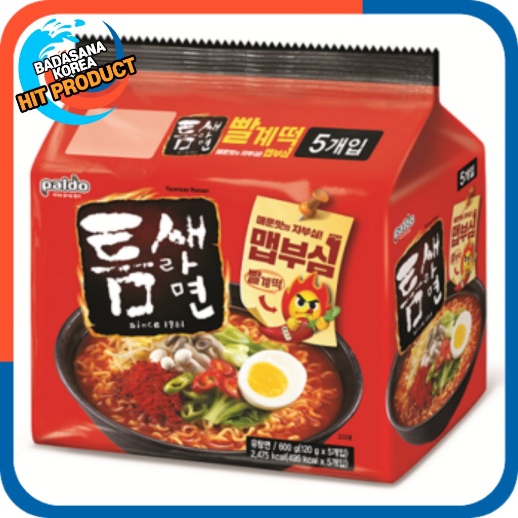 [PALDO] Mì cay GAP RAMEN 120g x 5ea Hàn Quốc