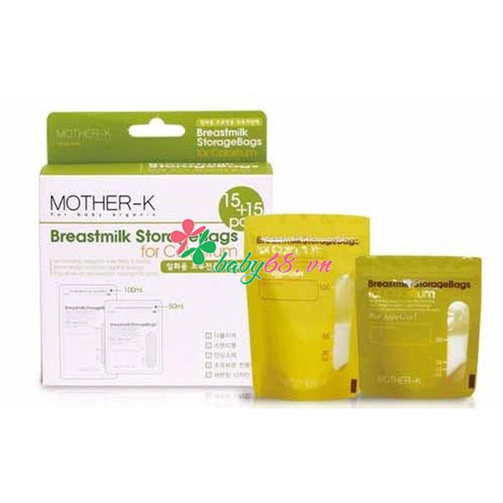 Túi trữ sữa non Mother-K - 30 cái