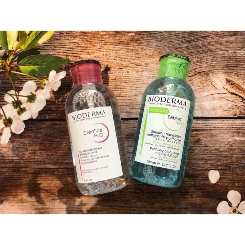 Nước Tẩy Trang Bioderma Dành Cho Da Dầu và Nhạy Cảm Sébium H20 500ml