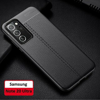 Ốp lưng Silicone dẻo giả da hãng Auto Focus cho Samsung Galaxy Note 20 Ultra 5G/note 20